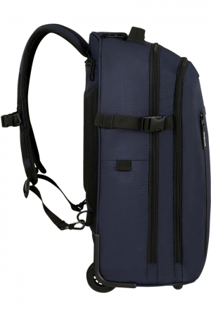 Roader laptop backpack wheels dark blue