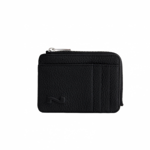 Card case with zip black