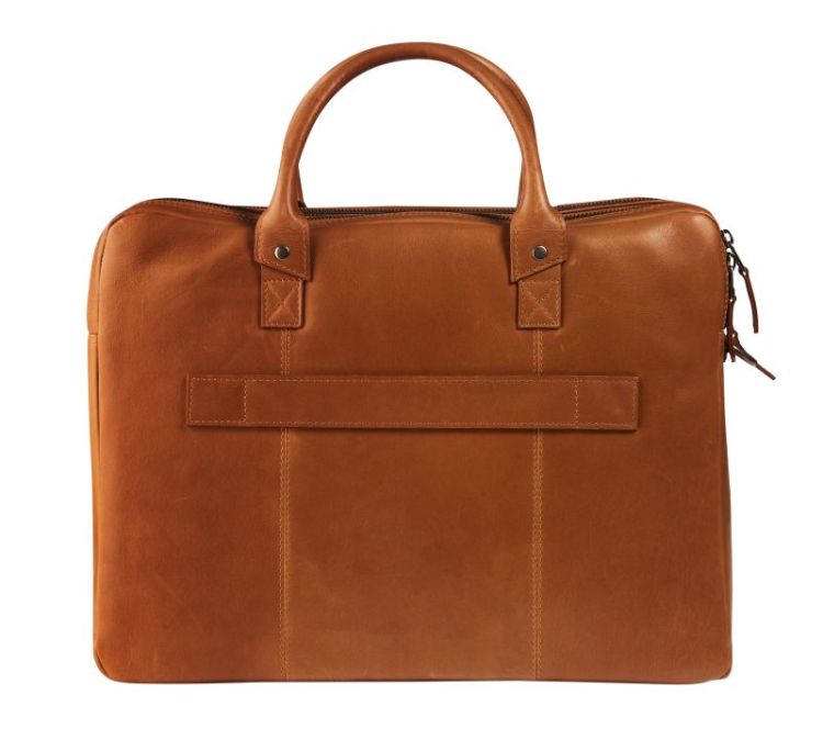 business bag laptop 15" cognac